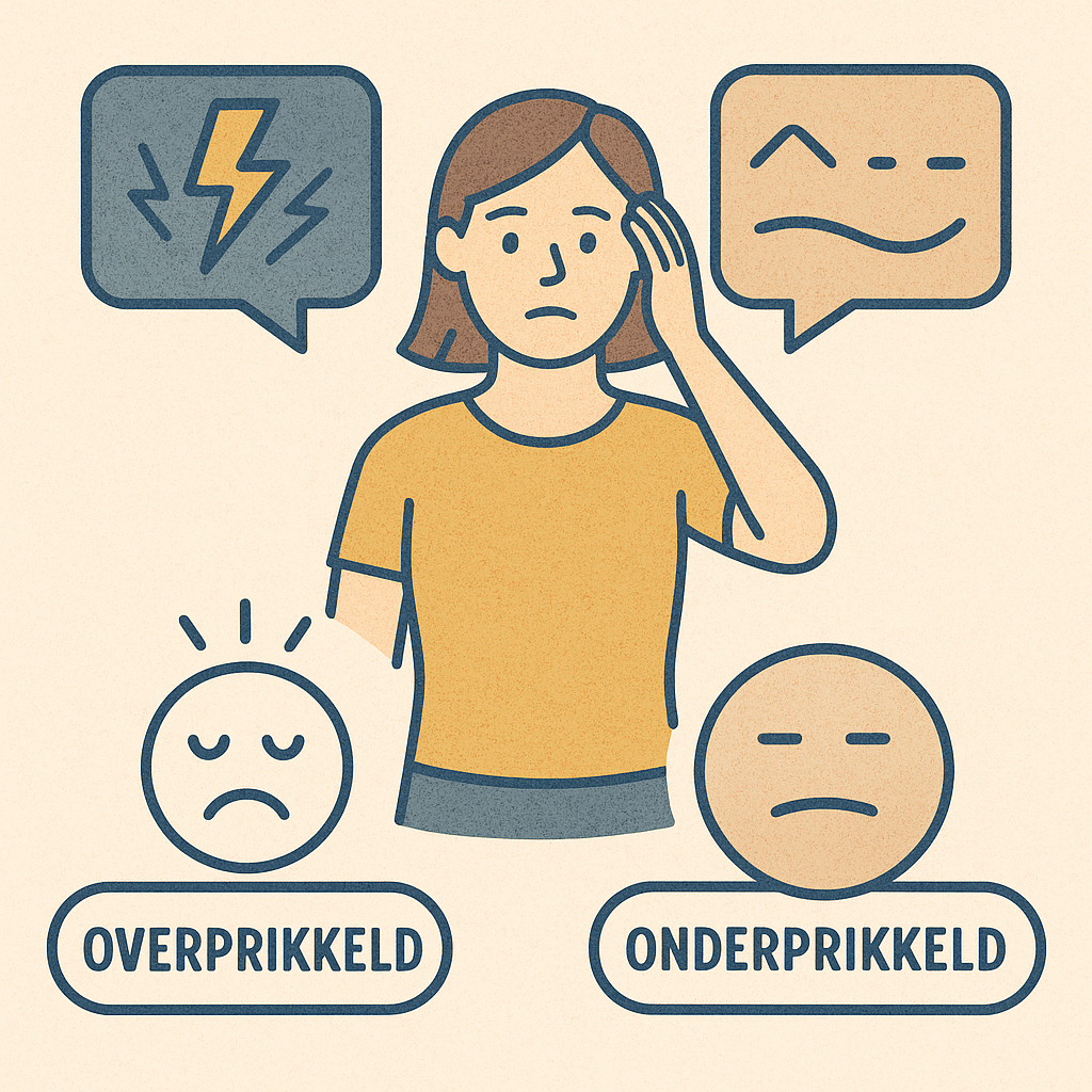 Hoe weet je of je over- of onderprikkeld bent?